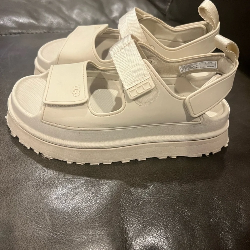 UGG Cream Platform Sport Sandals